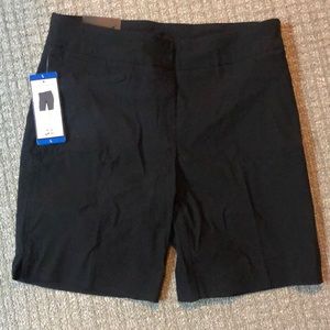 Hilary Radley Black Bermuda Shorts Large